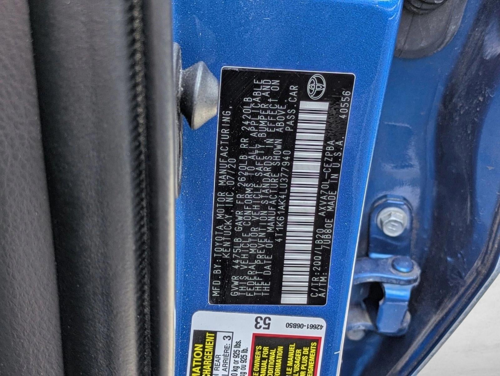 2020 Toyota Camry XSE Auto (Natl)