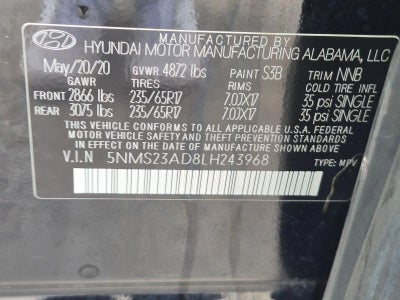 2020 Hyundai SANTA FE SE 2.4L Auto FWD