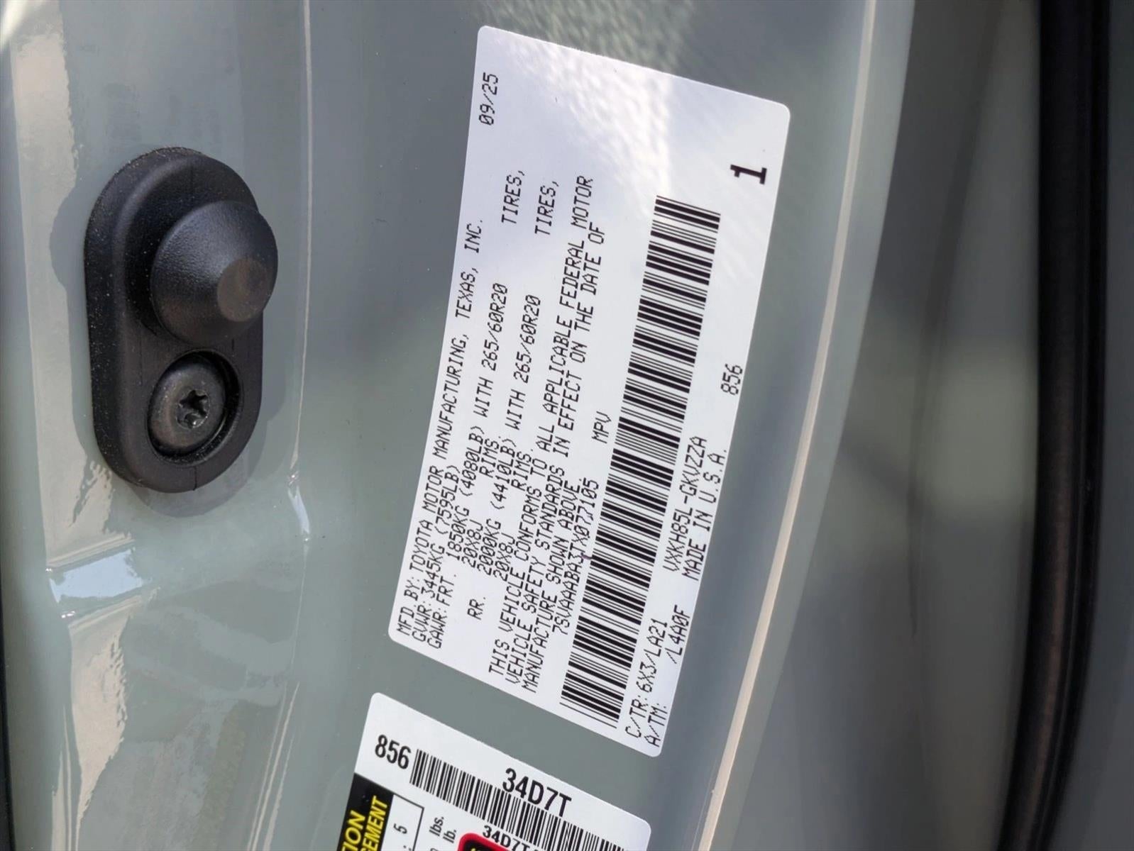 2026 Toyota Sequoia Platinum 4WD (Natl)
