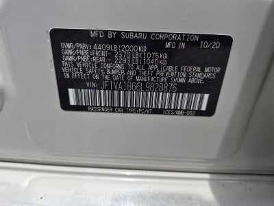 2020 Subaru WRX Premium Manual