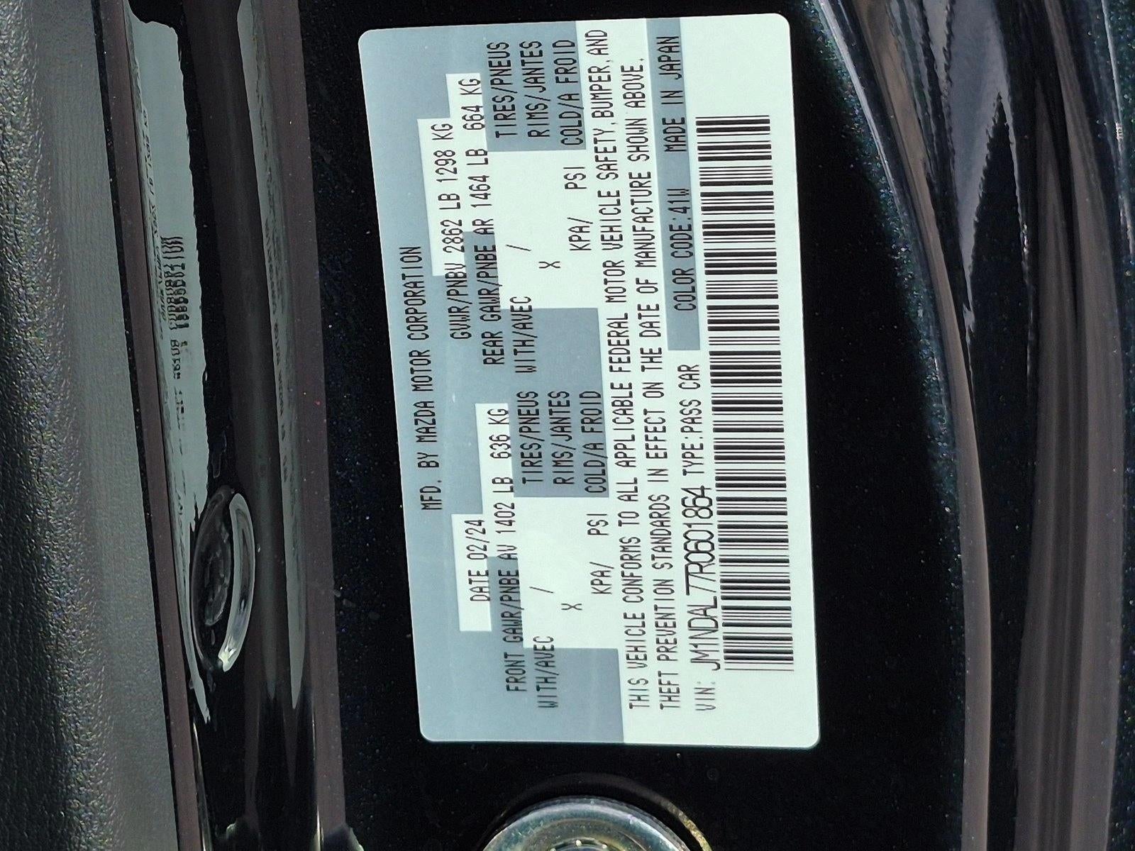 2024 Mazda Mazda MX-5 Miata RF Club Manual