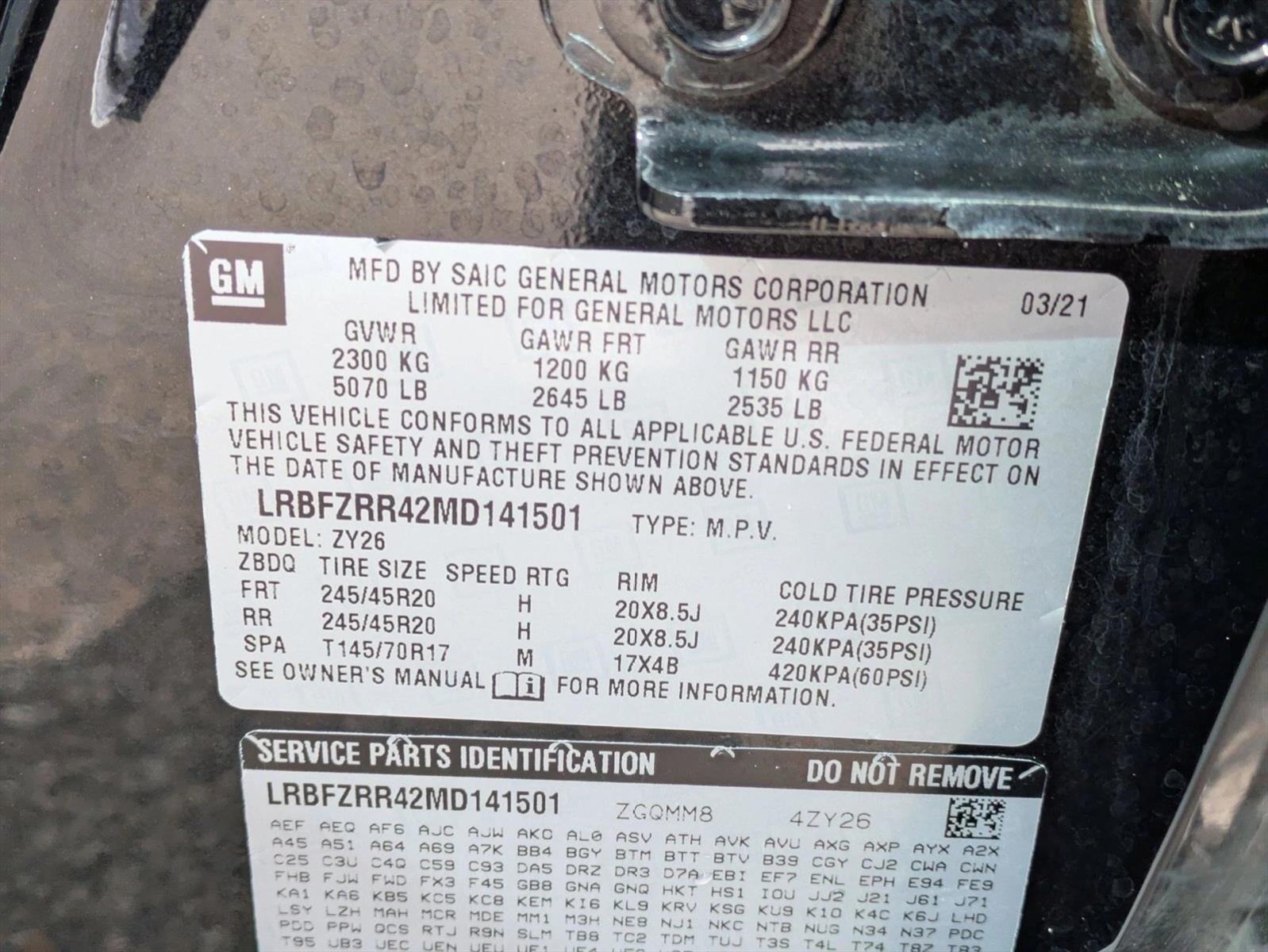 2021 Buick Envision FWD 4dr Avenir