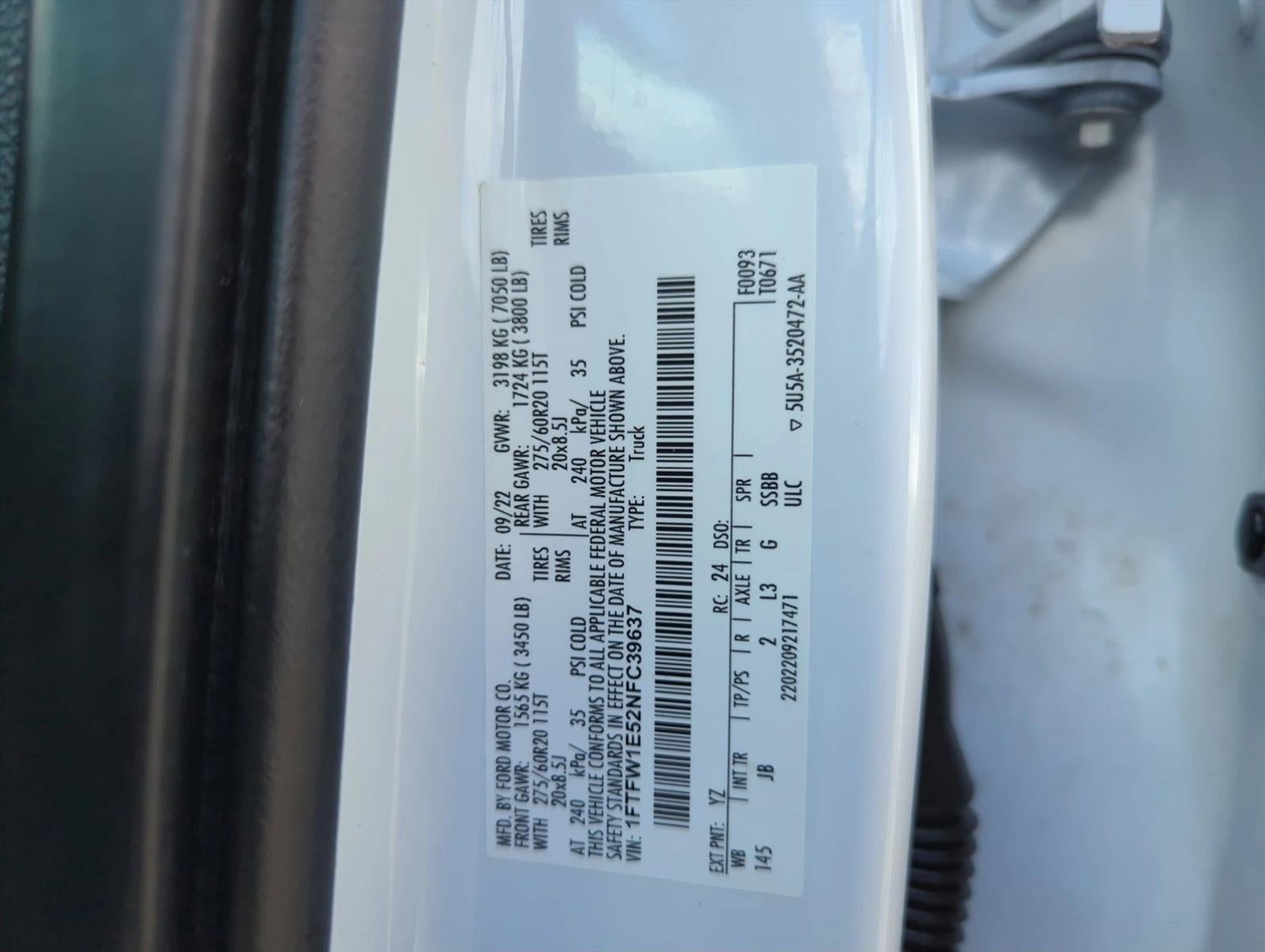 2022 Ford F-150 XL 4WD SuperCrew 5.5' Box