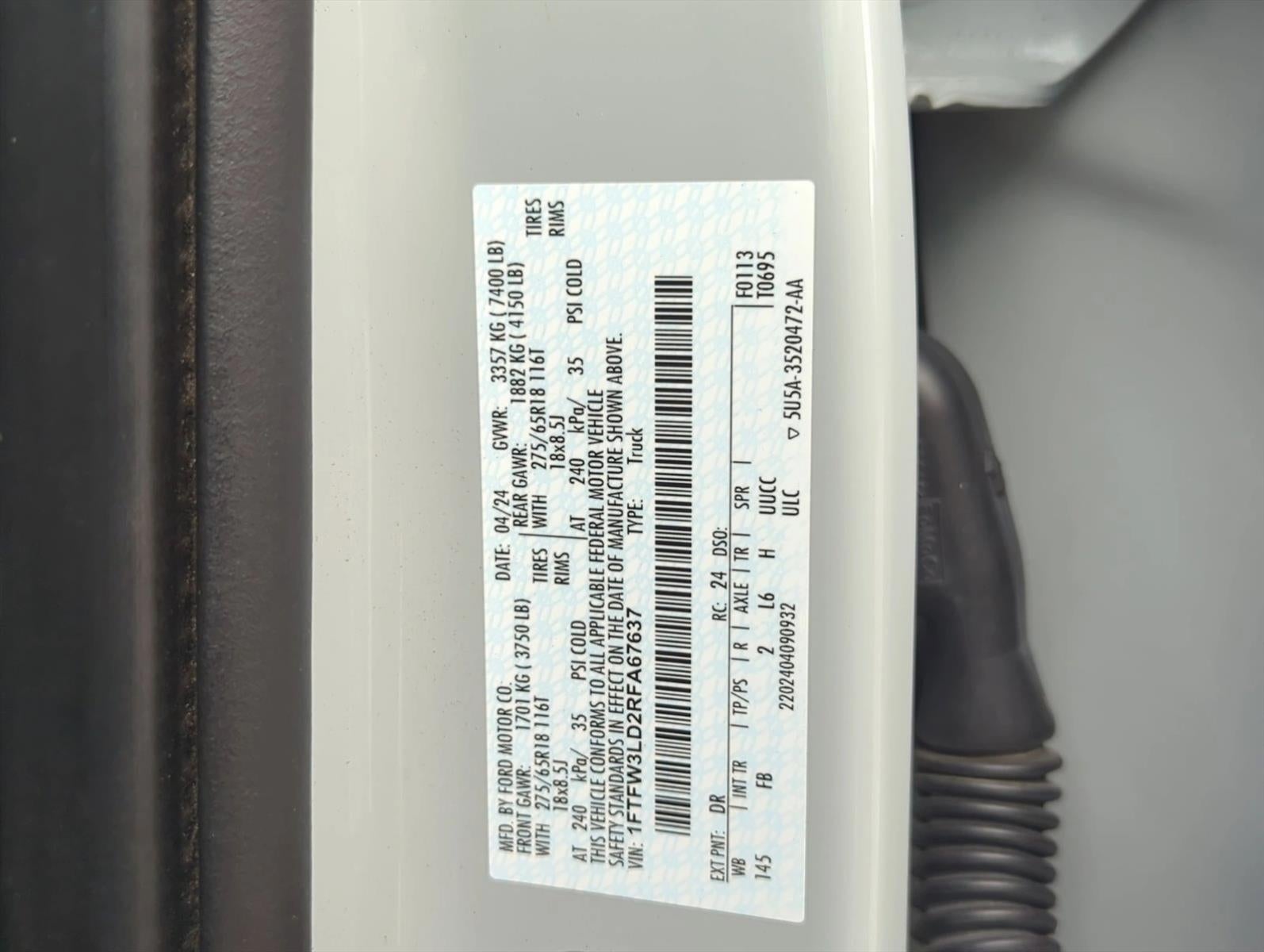 2024 Ford F-150 XLT 4WD SuperCrew 5.5' Box