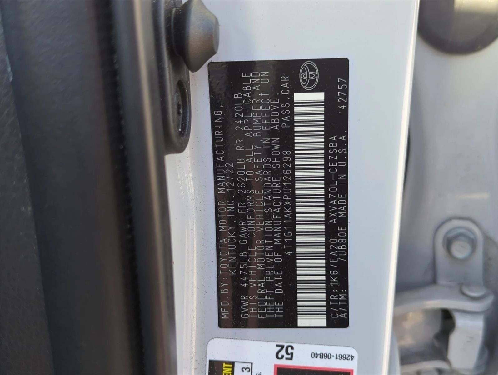 2023 Toyota Camry SE Auto (SE)