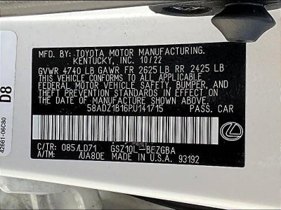 2023 Lexus ES 350 FWD