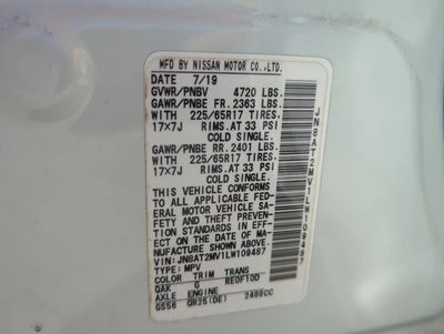 2020 Nissan Rogue AWD SV