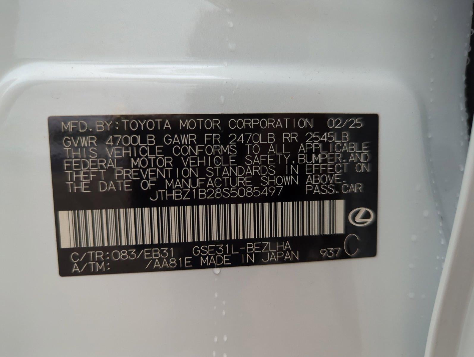 2025 Lexus IS 350 F SPORT Design RWD