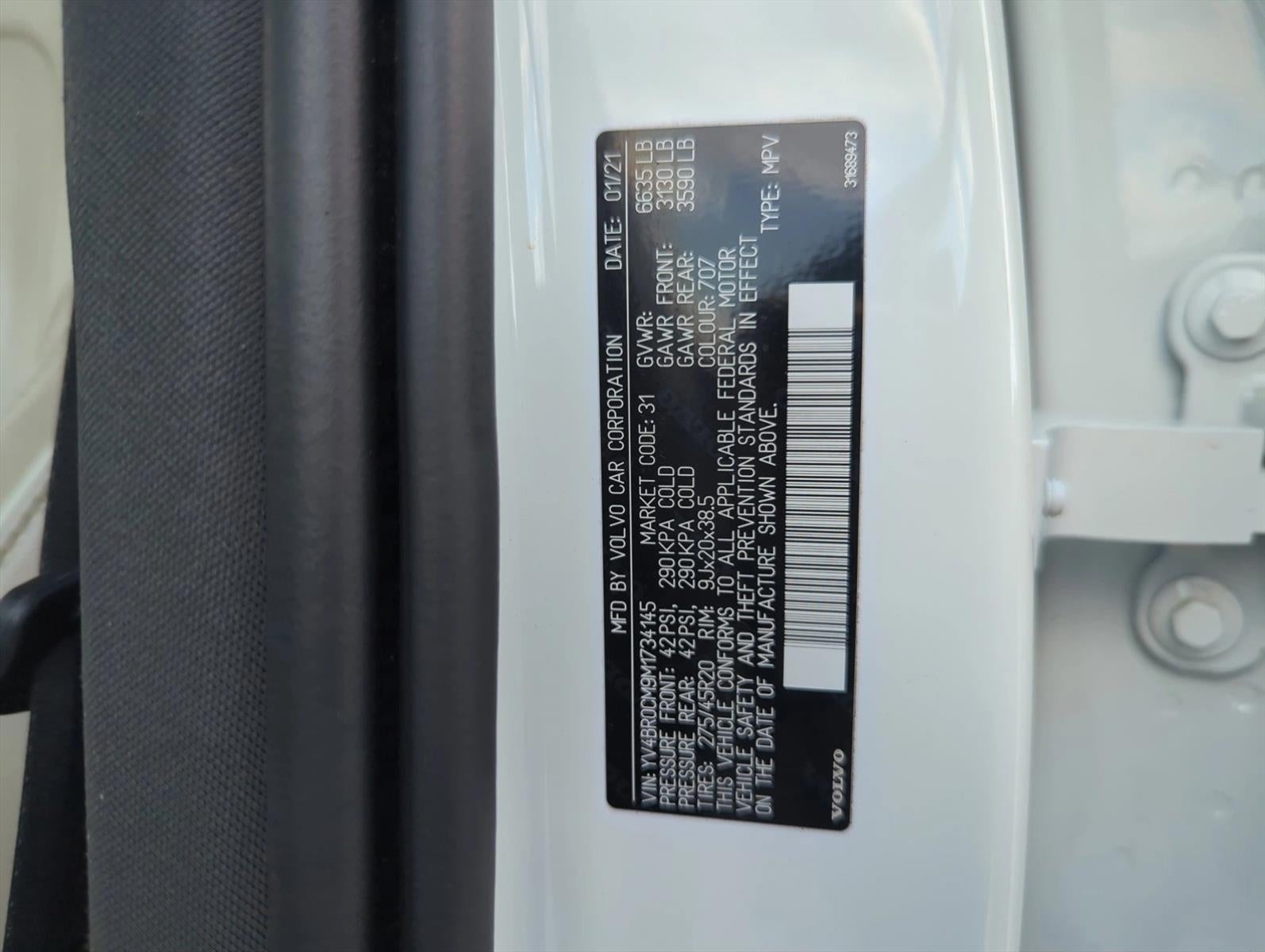 2021 Volvo XC90 Recharge T8 eAWD PHEV R-Design 7P