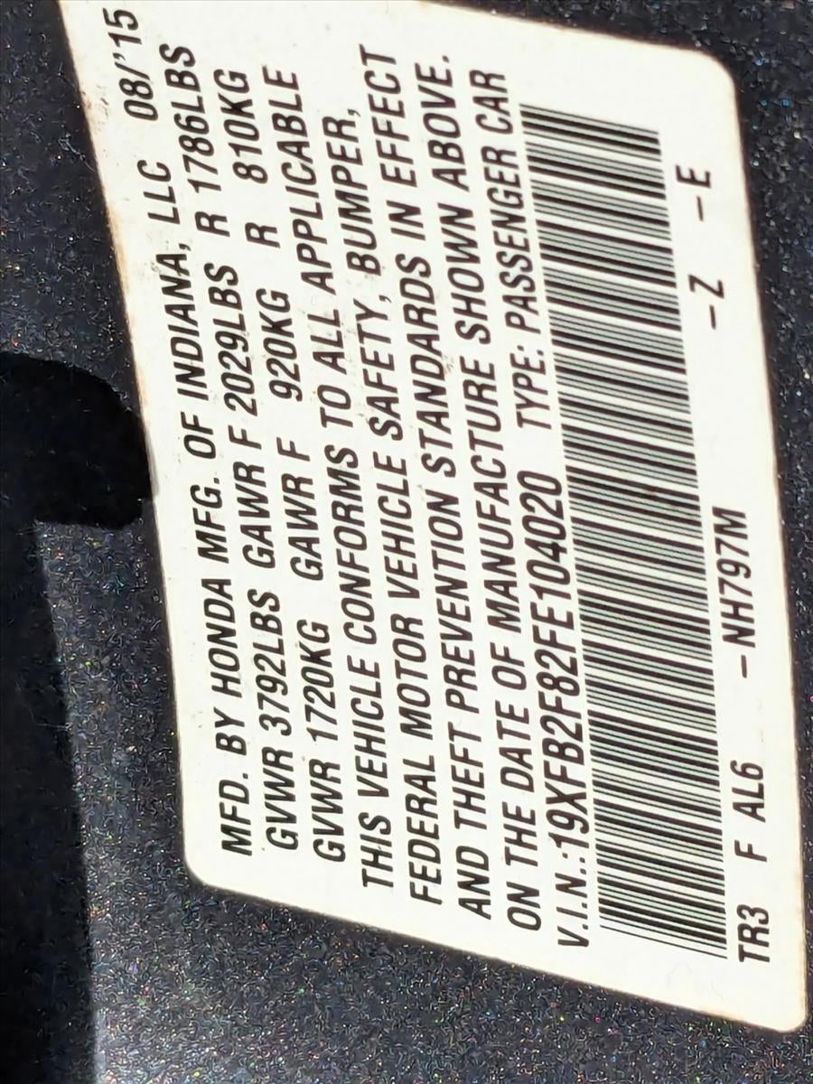 2015 Honda Civic Sedan EX CVT