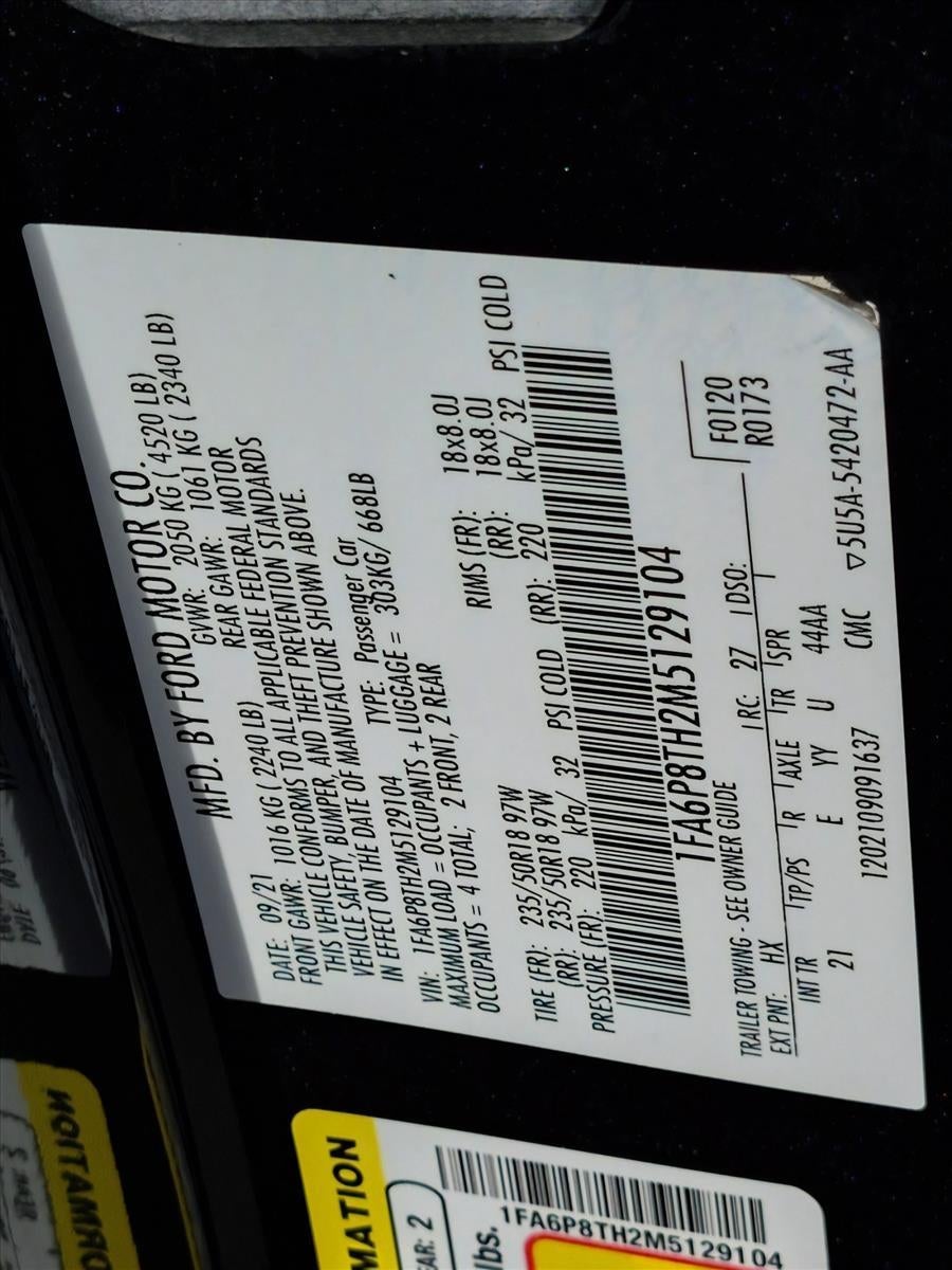 2021 Ford Mustang EcoBoost Fastback
