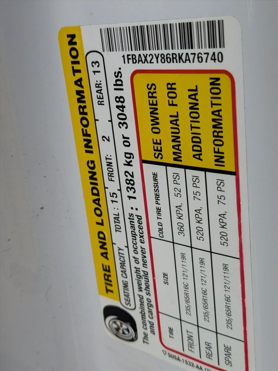 2024 Ford Transit Passenger Wagon T-350 148" Low Roof XLT RWD