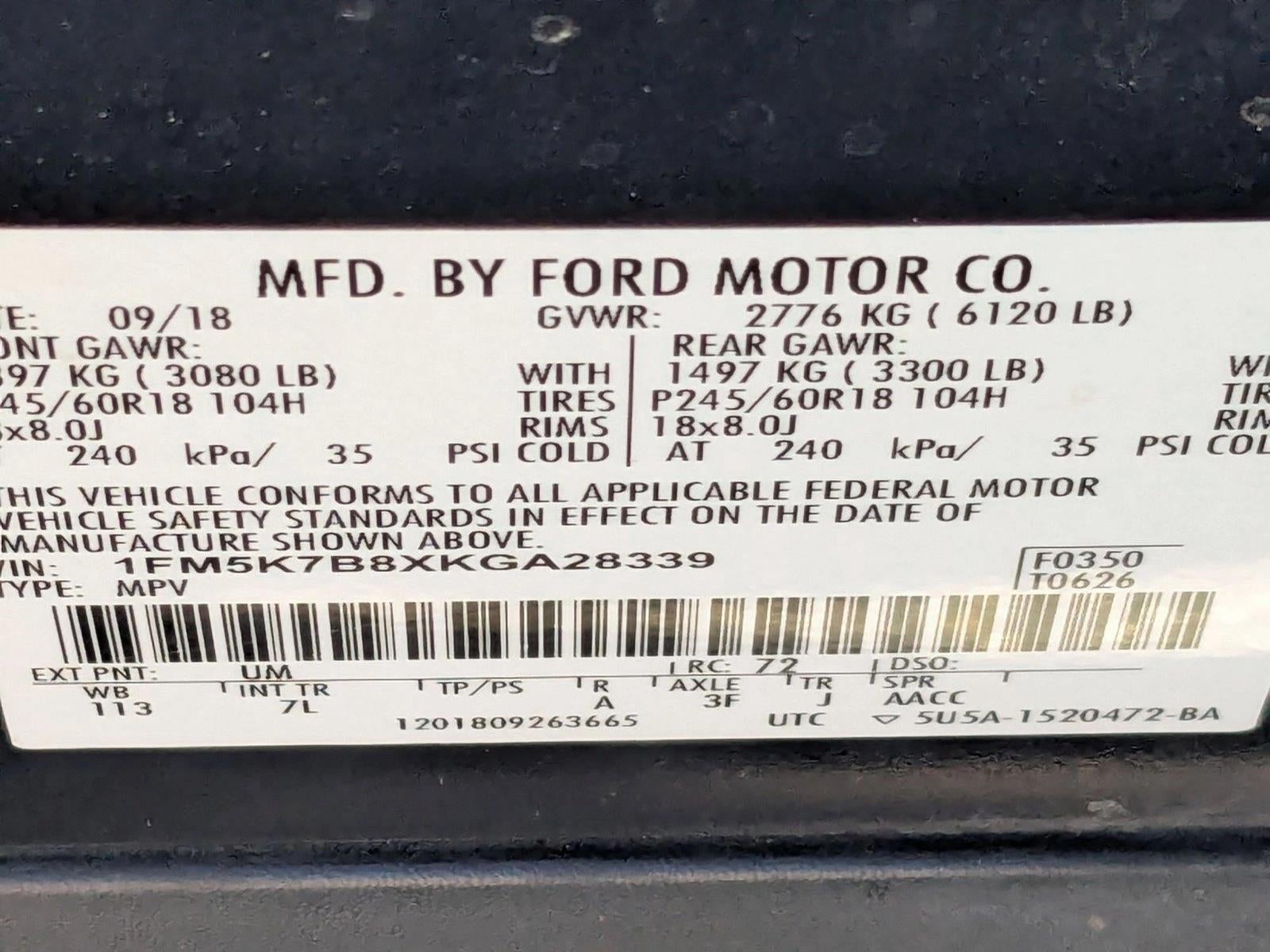 2019 Ford Explorer Base FWD