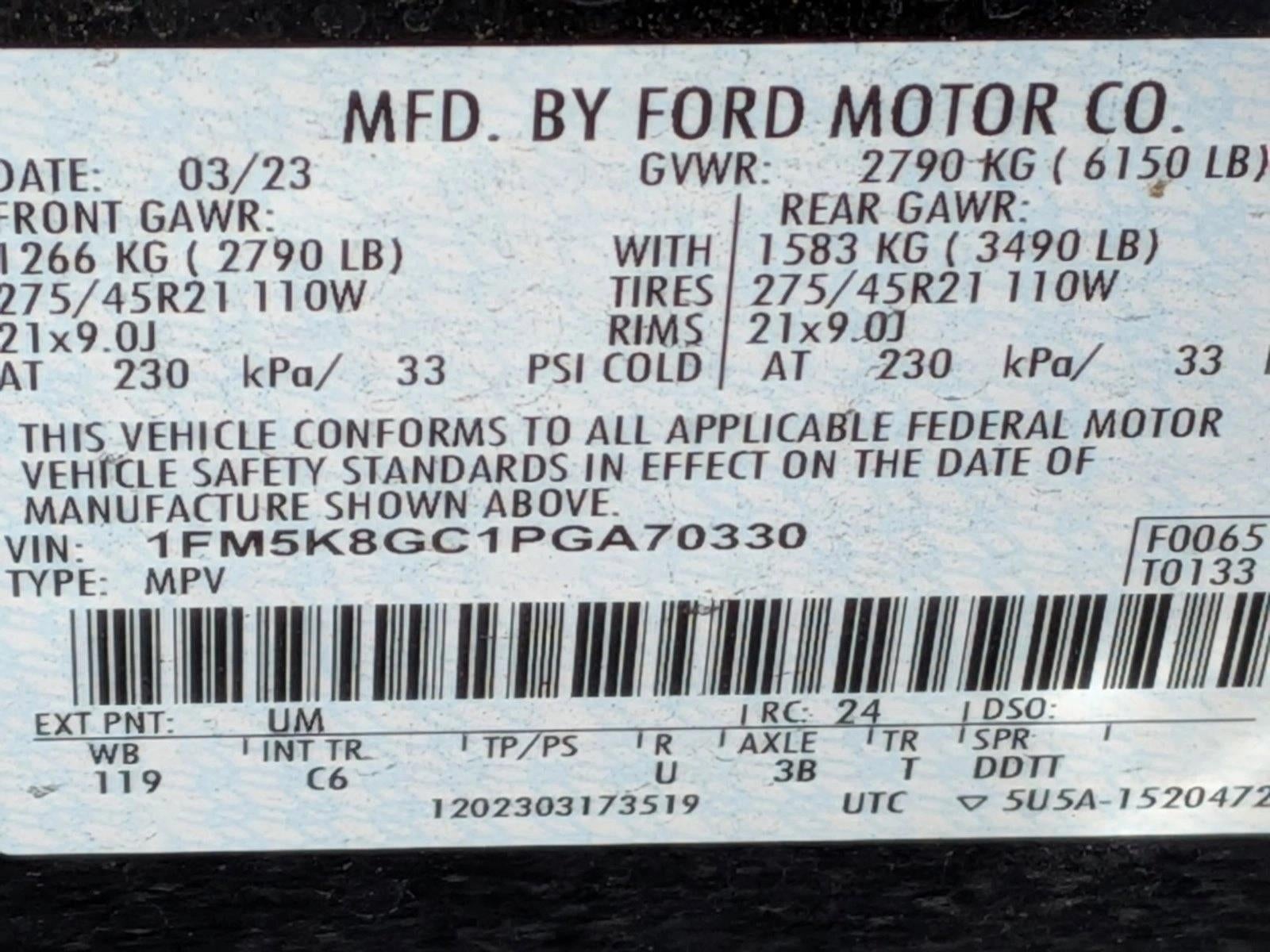 2023 Ford Explorer ST 4WD