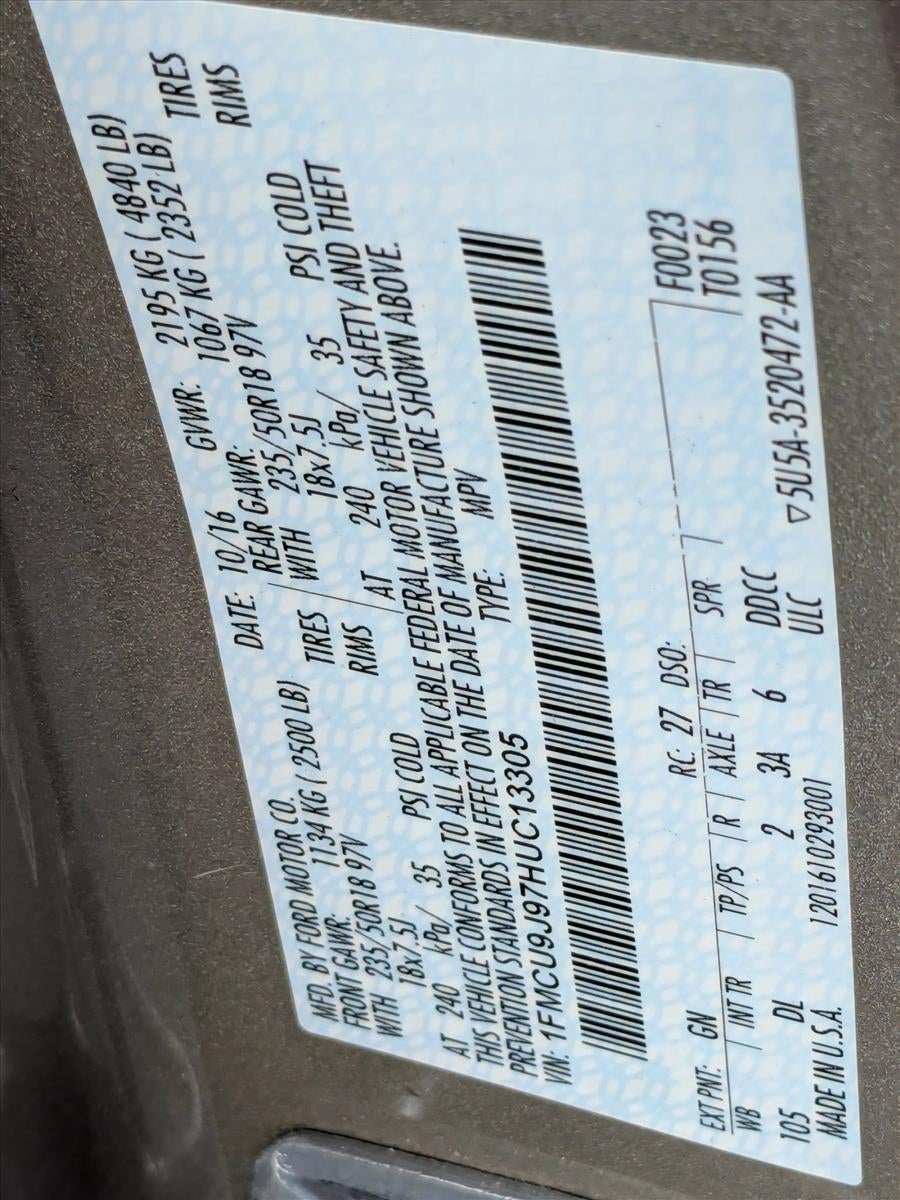 2017 Ford Escape Titanium 4WD