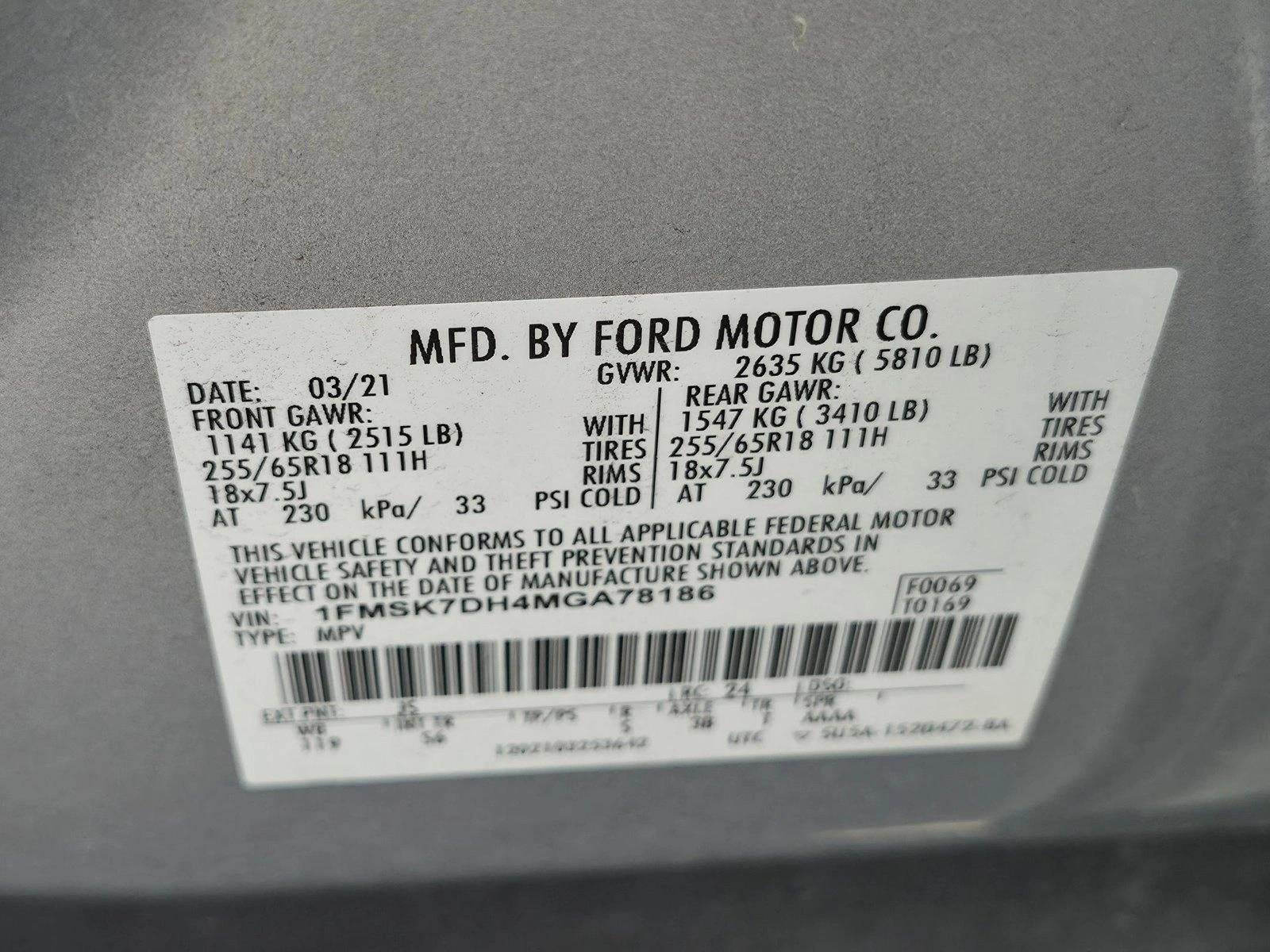 2021 Ford Explorer XLT RWD