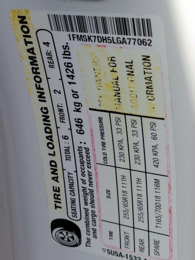 2020 Ford Explorer XLT RWD