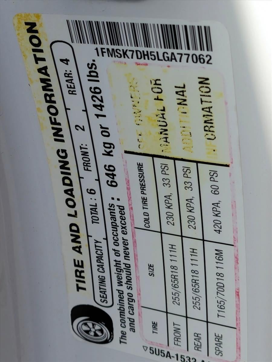 2020 Ford Explorer XLT RWD