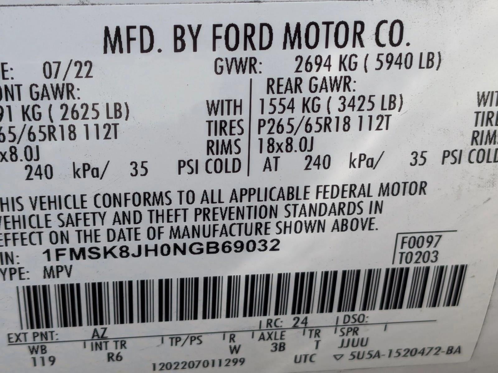 2022 Ford Explorer Timberline 4WD