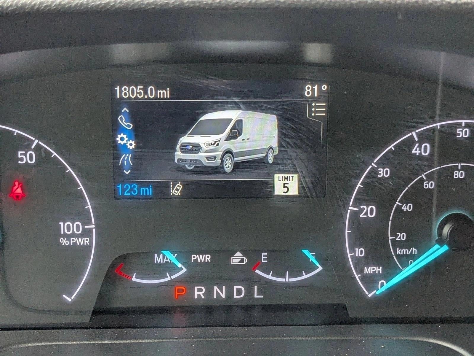 2023 Ford E-Transit Cargo Van T-350 130" Low Rf 9500 GVWR RWD