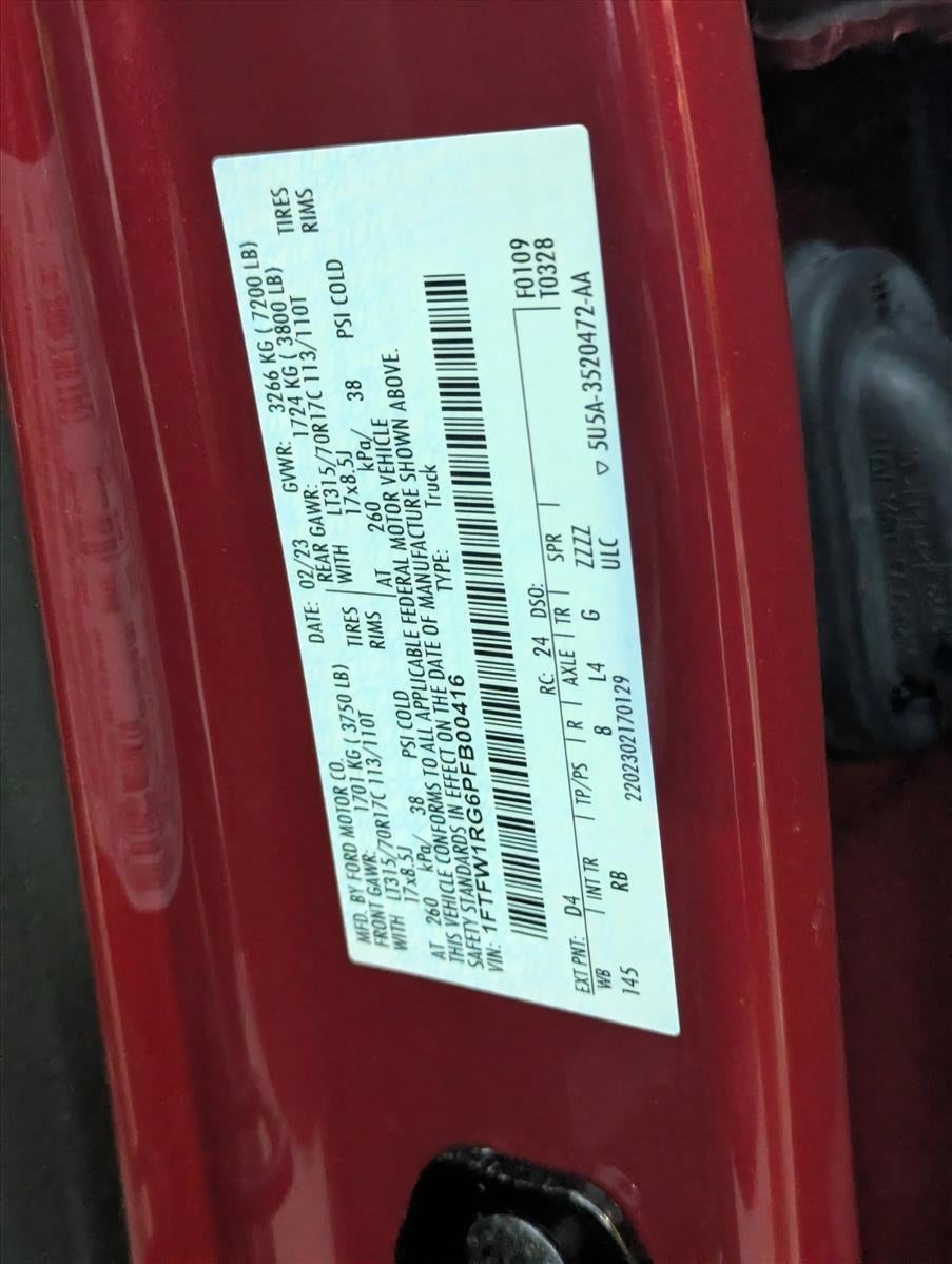 2023 Ford F-150 Raptor 4WD SuperCrew 5.5' Box