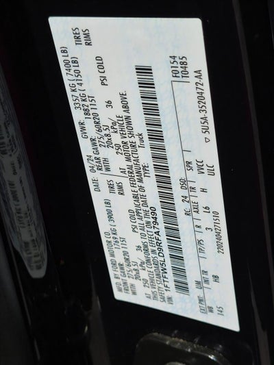 2024 Ford F-150 LARIAT 4WD SuperCrew 5.5' Box