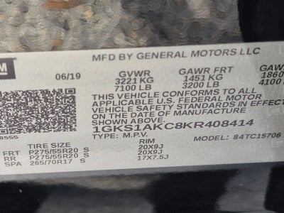2019 GMC Yukon 2WD 4dr SLE