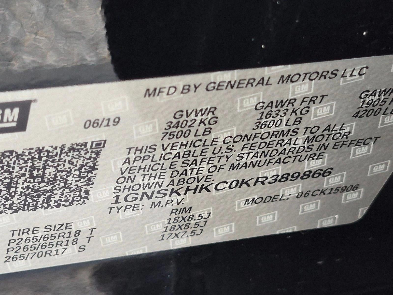 2019 Chevrolet Suburban 4WD 1500 LT