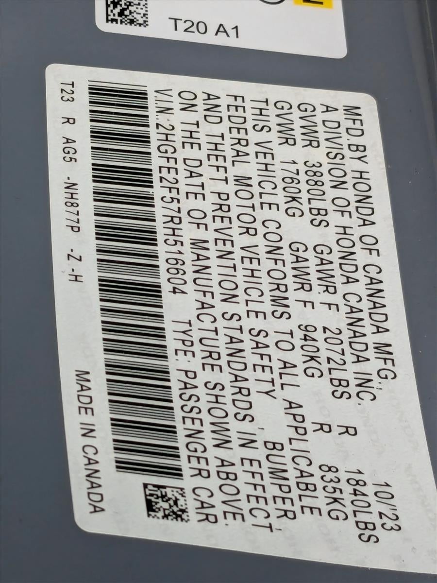 2024 Honda Civic Sedan Sport CVT