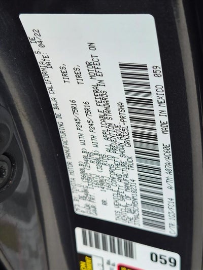 2022 Toyota Tacoma 2WD 2WD SR5 Double Cab 5' Bed V6 AT (GS)
