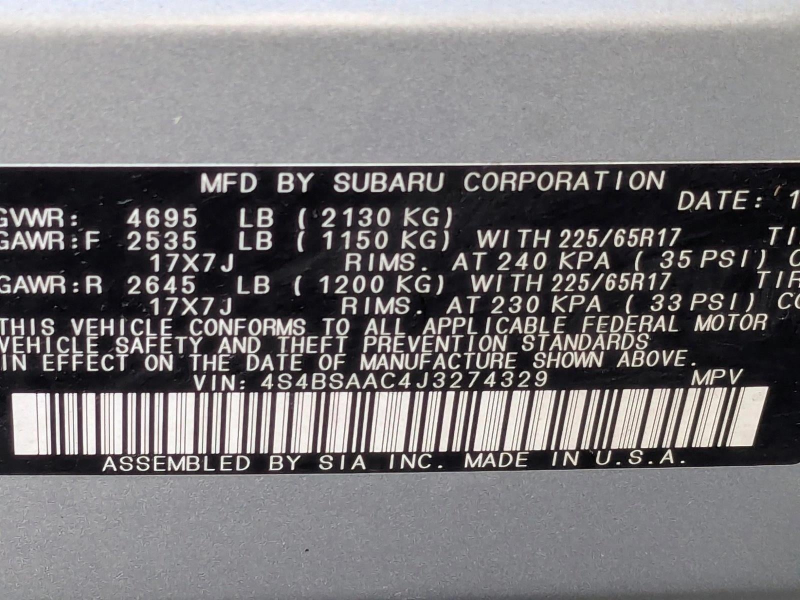 2018 Subaru Outback 2.5i