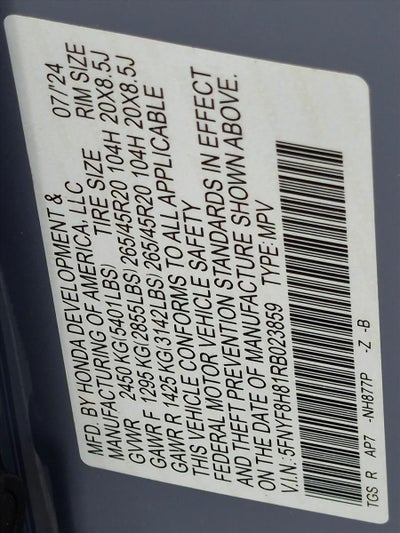 2024 Honda Passport Black Edition AWD