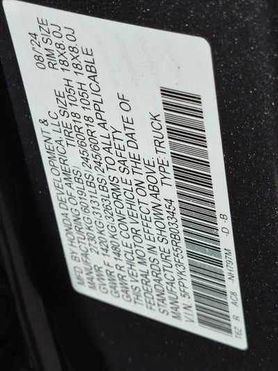 2024 Honda Ridgeline RTL AWD
