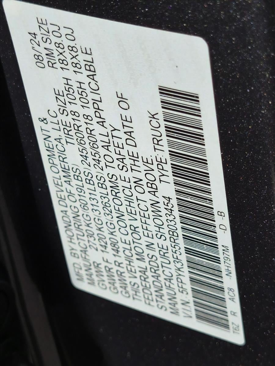 2024 Honda Ridgeline RTL AWD