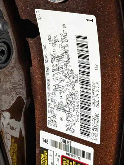 2014 Toyota Tundra 2WD Truck 2WD CrewMax Standard Bed 5.7L 1794 Edition (Natl)