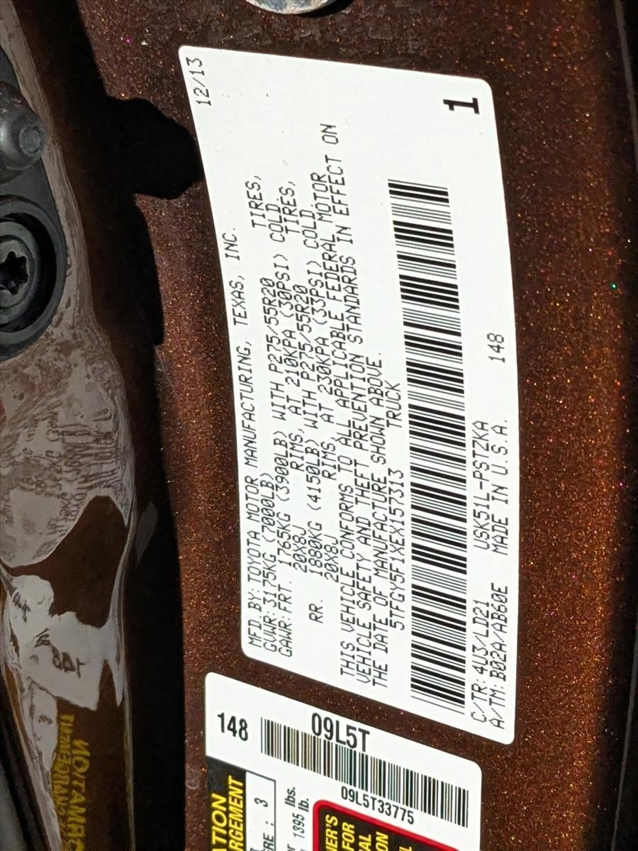 2014 Toyota Tundra 2WD Truck 2WD CrewMax Standard Bed 5.7L 1794 Edition (Natl)