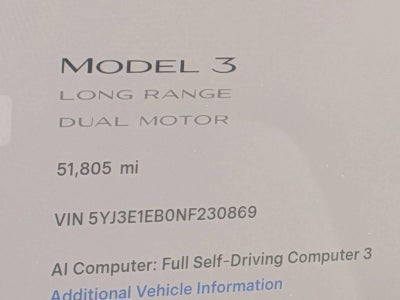 2022 Tesla Model 3 Long Range AWD *Ltd Avail*