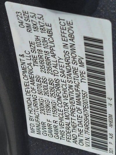 2023 Honda CR-V Hybrid Sport FWD w/o BSI