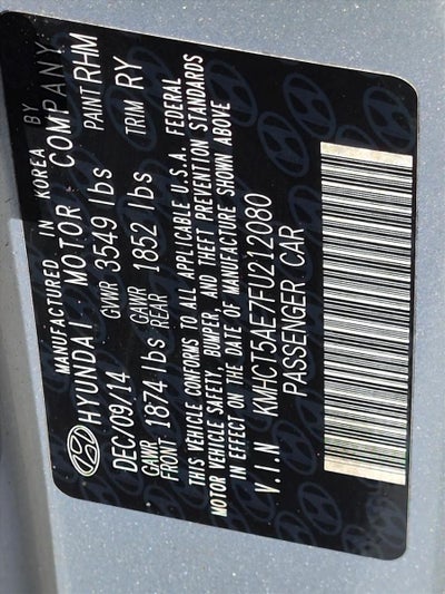 2015 Hyundai ACCENT 5dr HB Auto GS