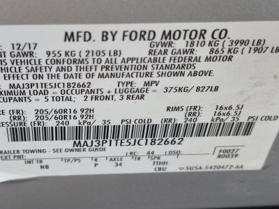 2018 Ford EcoSport SE FWD