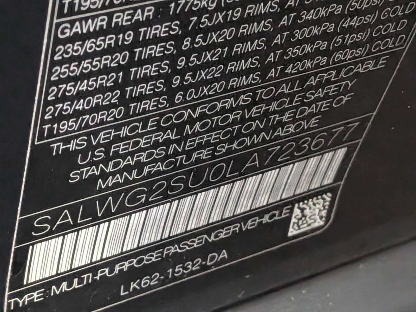 2020 Land Rover Range Rover Sport Turbo i6 MHEV SE