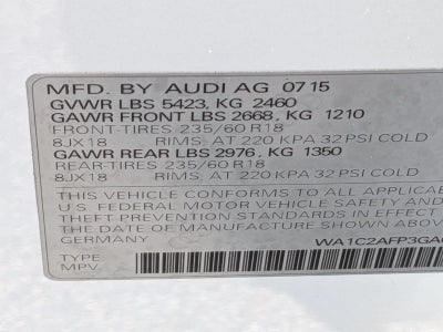 2016 Audi Q5 quattro 4dr 2.0T Premium