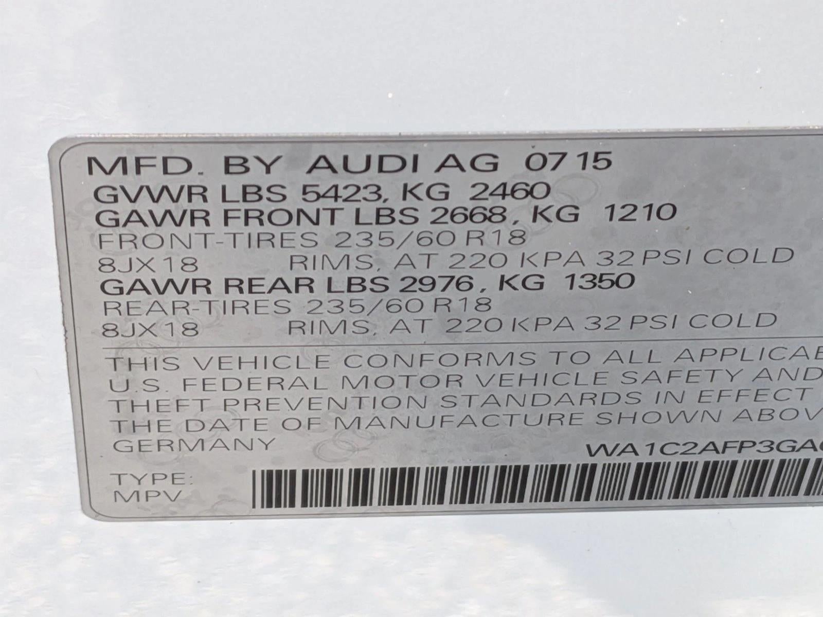 2016 Audi Q5 quattro 4dr 2.0T Premium