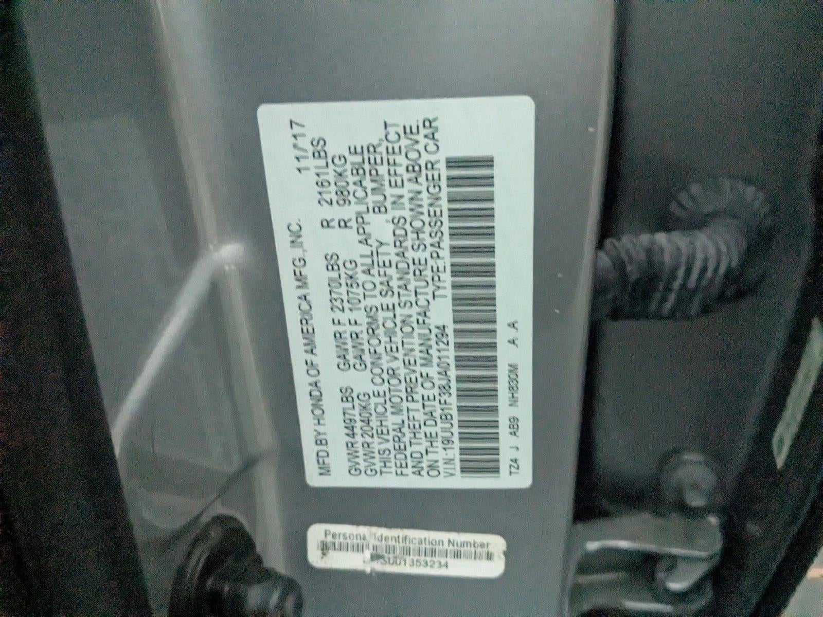 2018 Acura TLX 2.4L FWD