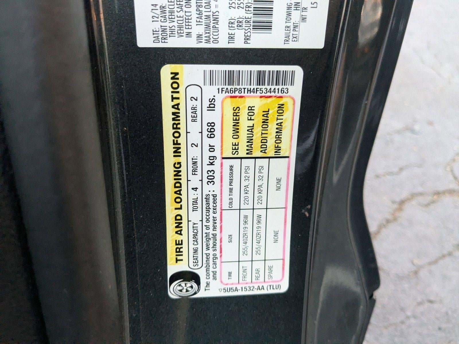 2015 Ford Mustang 2dr Fastback EcoBoost Premium