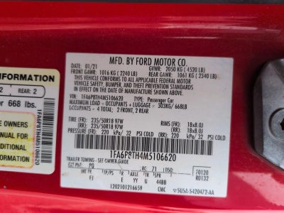 2021 Ford Mustang EcoBoost Premium Fastback