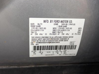 2021 Ford Explorer XLT 4WD