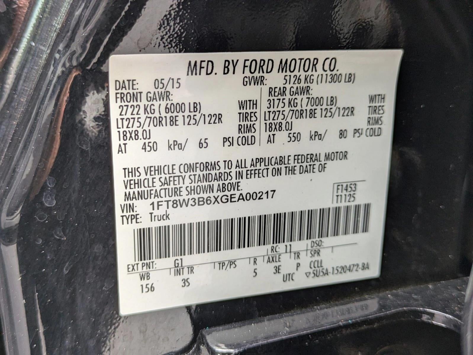 2016 Ford Super Duty F-350 SRW 4WD Crew Cab 6-3/4 Ft Box XLT