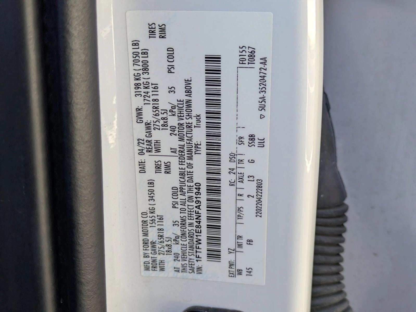2022 Ford F-150 XLT 4WD SuperCrew 5.5' Box