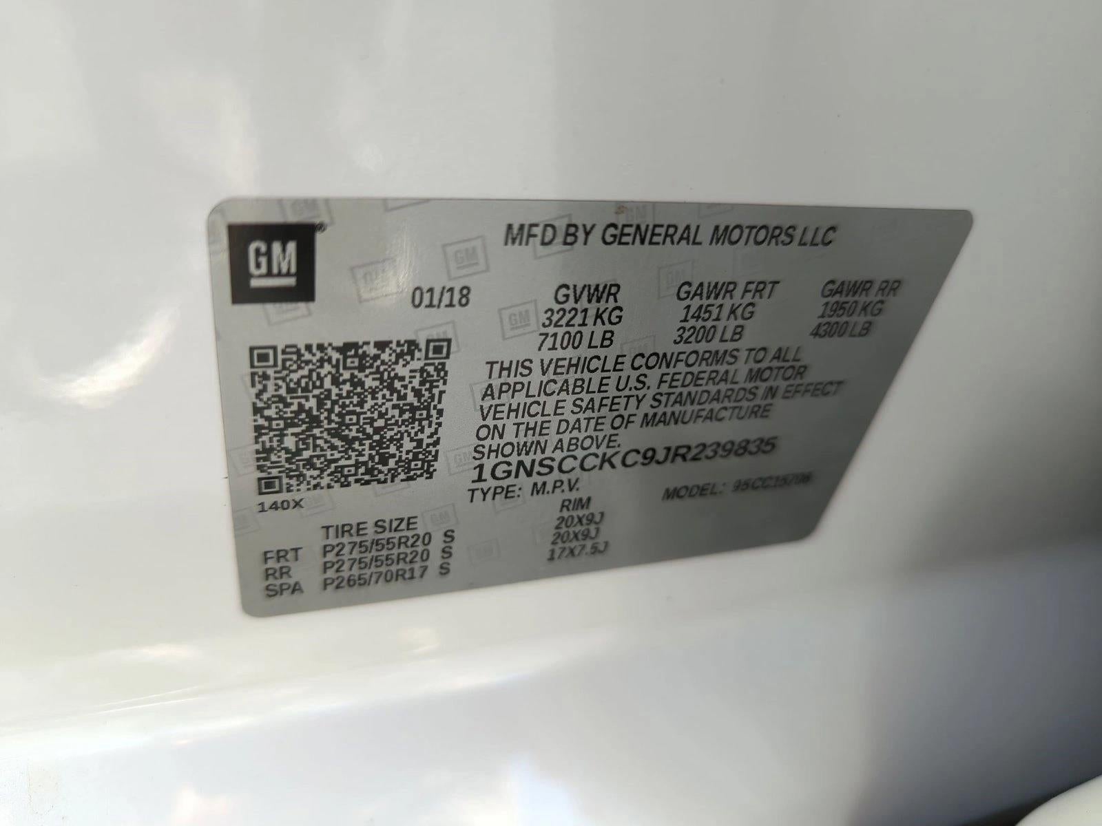 2018 Chevrolet Tahoe 2WD Premier